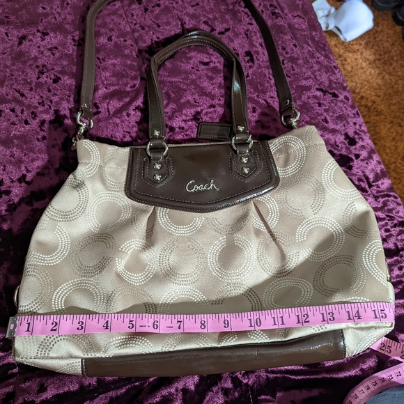 Coach bag with matching wallet